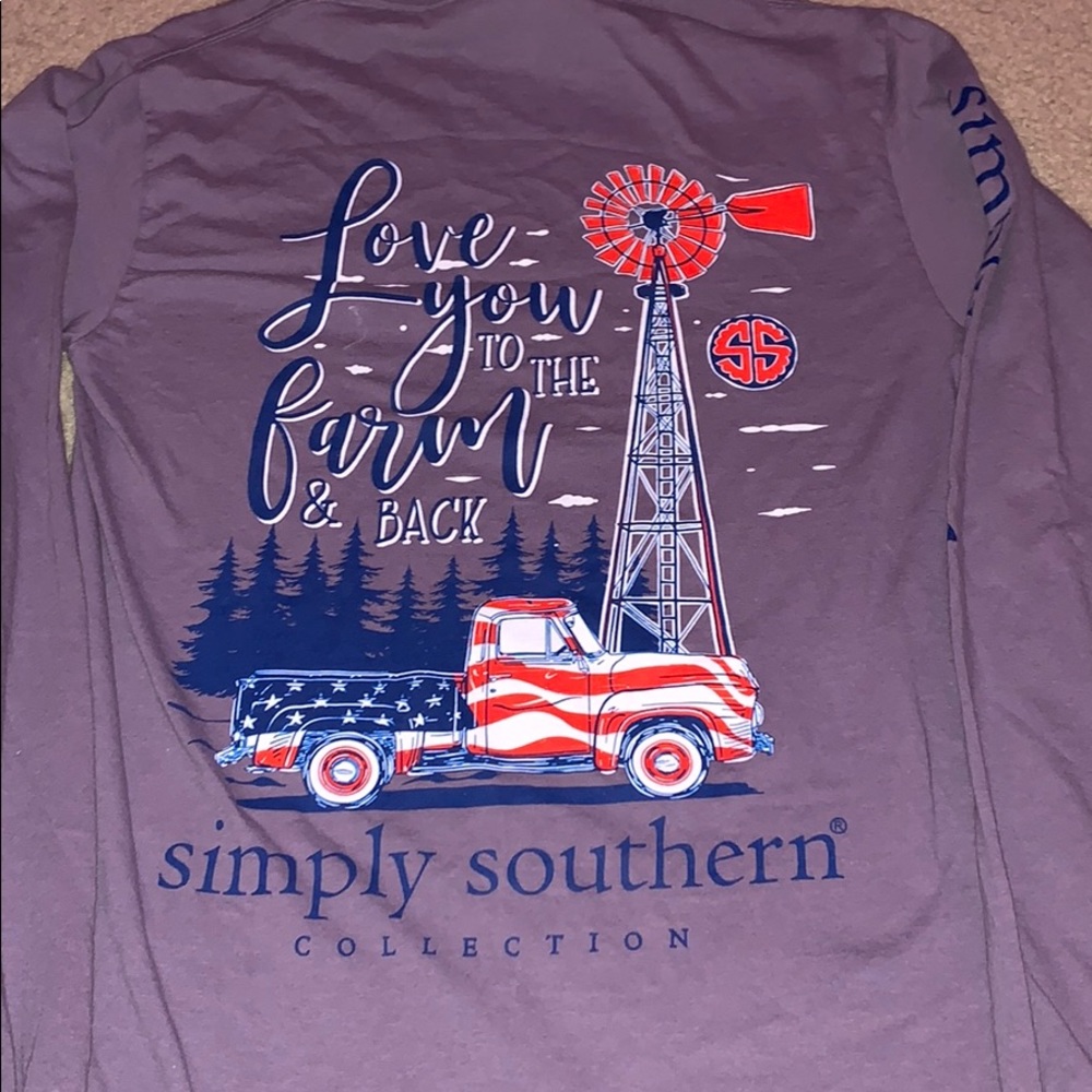 Girls Small simply southern long sleeve